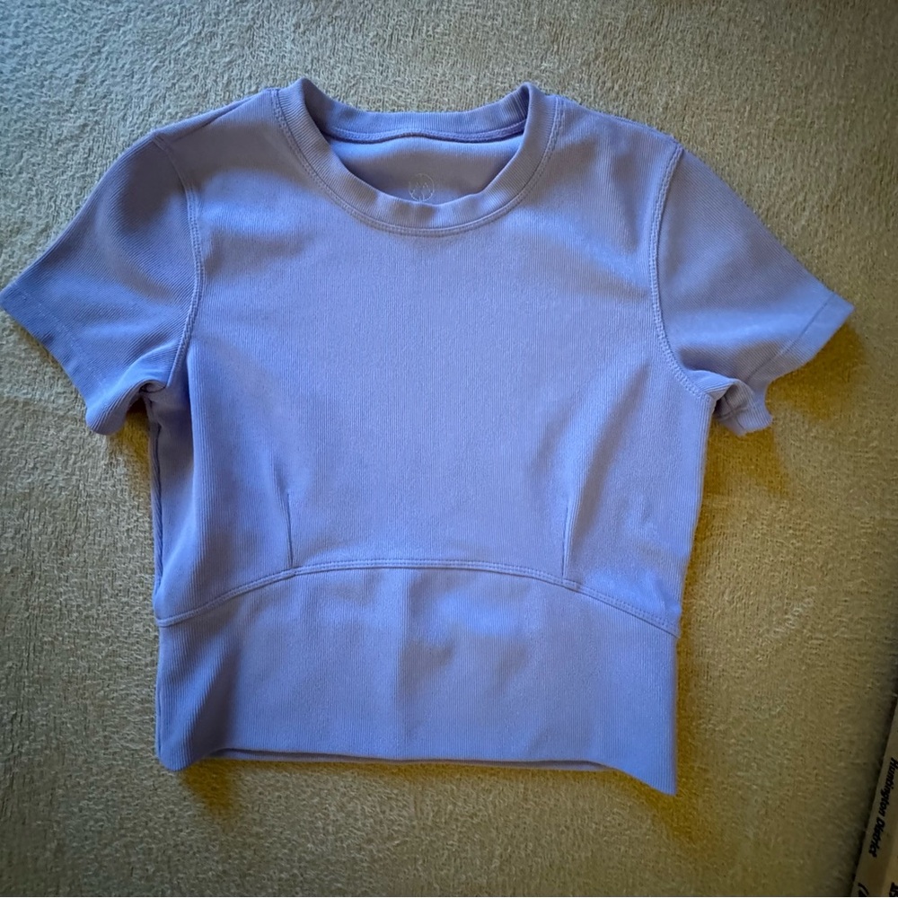 Chic Lavender Short Sleeve Top